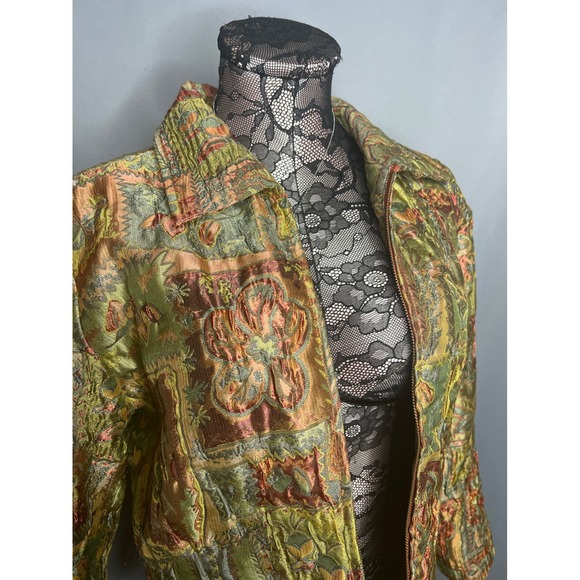 Vintage Drapper's & Damon's Zip Down Blazer Size Petite M - Picture 10 of 11